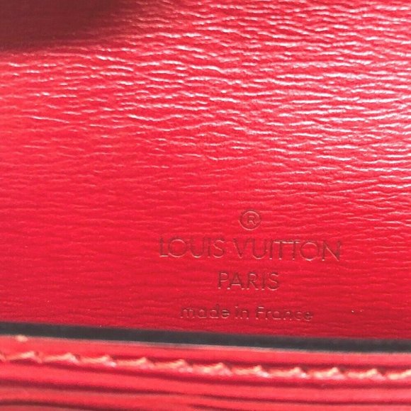 LOUIS VUITTON M52607 Epi Pochette Ceinture Tilsit Pouch only Bag Red - Picture 9 of 12
